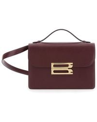Victoria Beckham - Dorian Shoulder Bag With Adjustable And Removable Strap Logo Plaque On The Front - Lyst