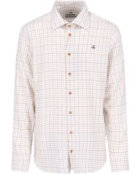 Vivienne Westwood - Embroidered Check Cotton Shirt - Lyst