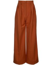Harris Wharf London - Oversized Pleated Trousers Rayon - Lyst