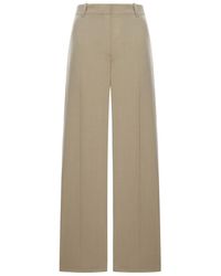 TOTEME - Tailored Wool-Blend Trousers Viscose - Lyst