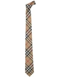 Burberry - Tie With Check Motif, Silk Ties & Bow - Lyst
