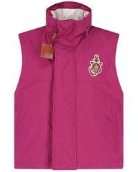 Moncler - Moncler X Jw Anderson Logo Patch Sleeveless Jacket - Lyst