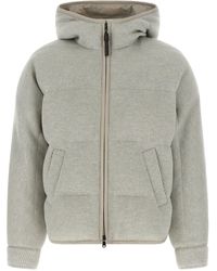 Brunello Cucinelli - Lame Wool Down Jacket - Lyst