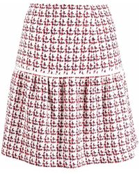 Ferragamo - Textured A-Line Skirt - Lyst