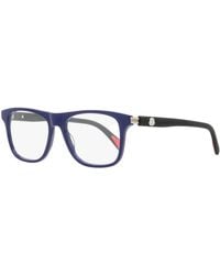 Moncler - Moncler Ml5161 Rectangular Acetate Eyeglasses - Lyst