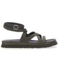 UGG - W Goldengaze Embossed Ankle Wrap Ankle Strap Sandals For Wom - Lyst