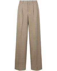Celine - Wide-Leg Trousers Cotton And Wool - Lyst