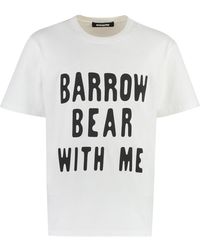 Barrow - Cotton Crew-Neck T-Shirt - Lyst