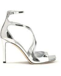 Jimmy Choo - Azia Patent Leather Sandals Calf Bos Taurus - Lyst