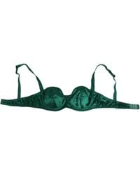 Dolce & Gabbana - Dolce & Gabbana Silk Satin Semi-Padded Underwire Bra - Lyst