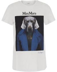 Max Mara - Crew Neck T-Shirt Calca Cotton T-Shirts & Jerseys - Lyst