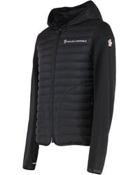 Moncler - Cardigan With Padded Front Panel Shell: Cotton Cardigans - Lyst