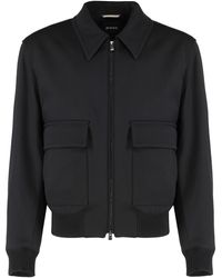BOSS - Wool Blend Bomber Jacket - Lyst