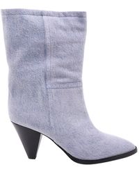 Isabel Marant - Straight Leg Leather Boots - Lyst