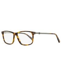 Moncler - Moncler Ml5205 Rectangular Acetate-Metal Eyeglasses - Lyst