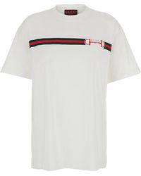 Gucci - Crew Neck T-Shirt Cotton T-Shirts & Jerseys - Lyst
