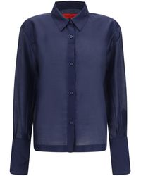 THE LATEST - Codie Lightweight Muslin Shirt - Lyst