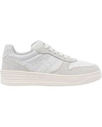 Hogan - H630 Logo Detailed Low-Top Sneakers - Lyst