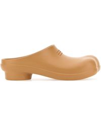 MM6 by Maison Martin Margiela - Camel Rubber Anatomic Slippers - Lyst