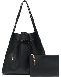 Lanvin - Medium Sequence Leather Tote Bag - Lyst