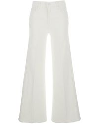 Mother - The Twister Sneak Jeans With Belt Loops And Wide Leg - Lyst
