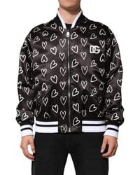 Dolce & Gabbana - Hearts Pattern Zipup Jacket - Lyst