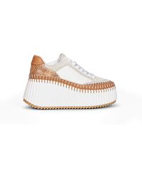 Chloé - Chloé Nama Wedge Sneakers - Lyst