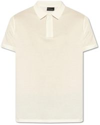Emporio Armani - Cotton Polo Shirt With Logo - Lyst