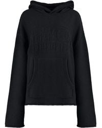 MM6 by Maison Martin Margiela - Knitted Hoodie - Lyst