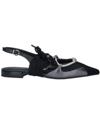 Pinko - Gianira Leather Fabric Ballerinas - Lyst