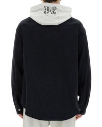 Palm Angels - Shirt-Jacket With Monogram Viscose - Lyst