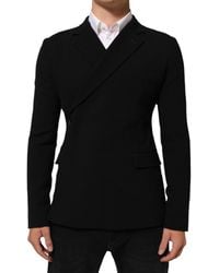 Dolce & Gabbana - Wool Double Breasted Jacket Blazer 02+Wv Clothing - Lyst