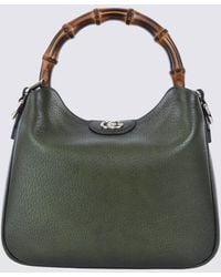 Gucci - Leather Diana Medium Top Handle Bag - Lyst