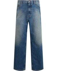 MM6 by Maison Margiela - Jeans Straight Faded Cotton Regular & Straight-Leg - Lyst