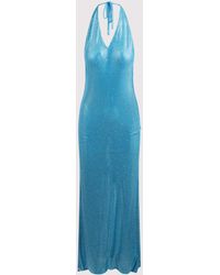GIUSEPPE DI MORABITO - Long Dress Studded With Micro Rhinestones - Lyst