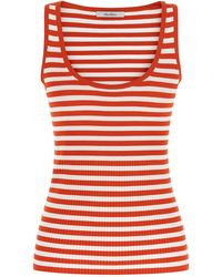 Max Mara - Striped Ribbed Tank Top - Lyst