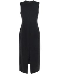 Theory - Sleeveless Dress With Round Neck And Front Single Slit - Lyst