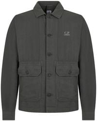 C.P. Company - Jacket Cotton-Linen - Lyst
