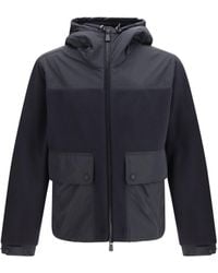 Moncler - Polartec Hooded Zip-Up Sweatshirt Outer: Polyester Sweater - Lyst