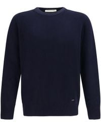 Brooksfield - Crewneck Sweater Fleece Wool Ovis Aries - Lyst