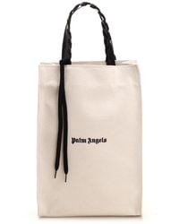 Palm Angels - Cotton Canvas Tote Bag - Lyst