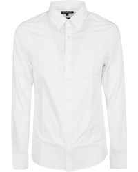 Michael Kors Mens Shirt Blue on Blue Long Sleeve Medium Kleding Herenkleding Overhemden & T-shirts Oxfords & Buttondowns 