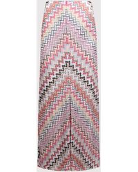 Missoni - Zigzag-Woven Long-Length Skirt - Lyst