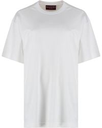 Gucci - Cotton Crew-Neck T-Shirt T-Shirts & Jerseys - Lyst