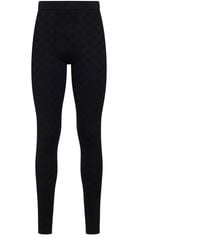 Gucci - Gg Jacquard Ultrafine Stretch Viscose Blend Leggings - Lyst