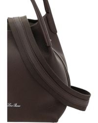 Loro Piana - Bucket Bag Bale Dark Chocolate Leather Locorice/Sun Go Calf (Bos Taurus) Shoulder - Lyst