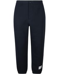 Thom Browne - Logo Patched Straight Leg Track Pants - Lyst