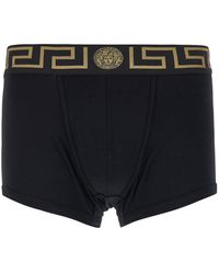 Versace - Boxer Briefs With Greca And Medusa Detail - Lyst