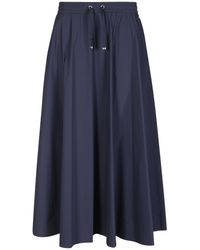 Herno - Elastic Waist Drawstring Midi Skirt - Lyst