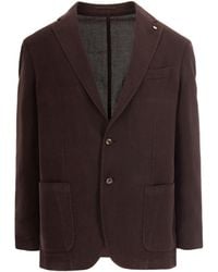 L.B.M. 1911 - Giacca Ramié Marrone - Lyst